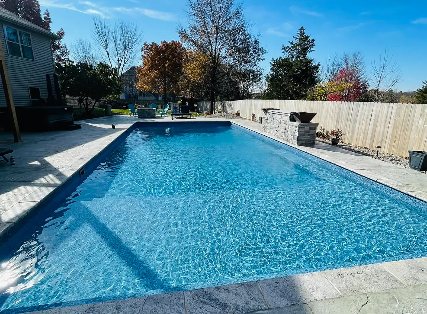 rectangular Fiberglass swimming pool collinsville il