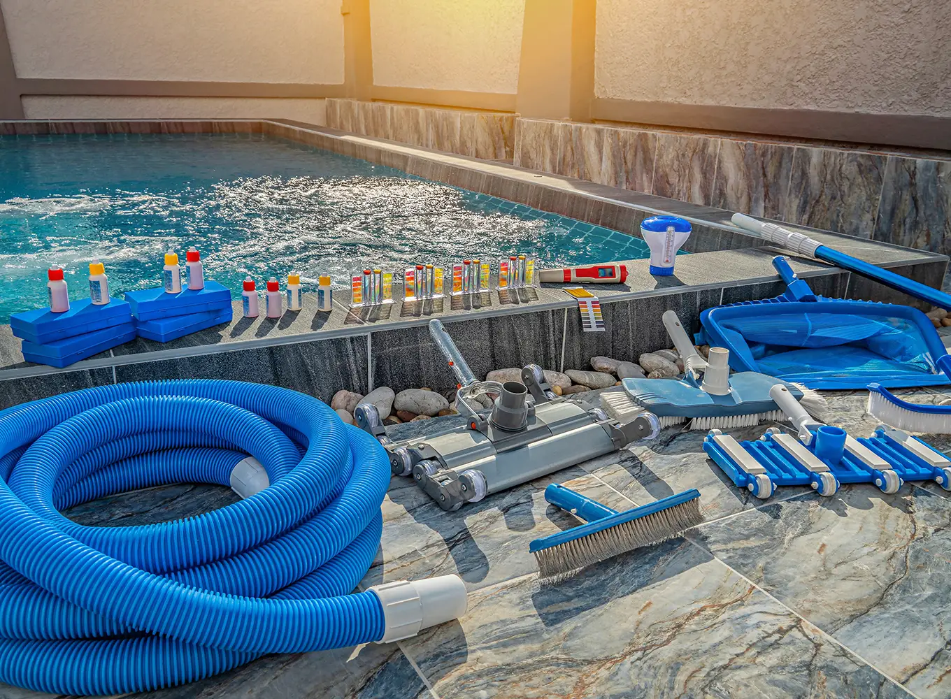 Pool accessories for cleaning and water treatment in Collinsville IL