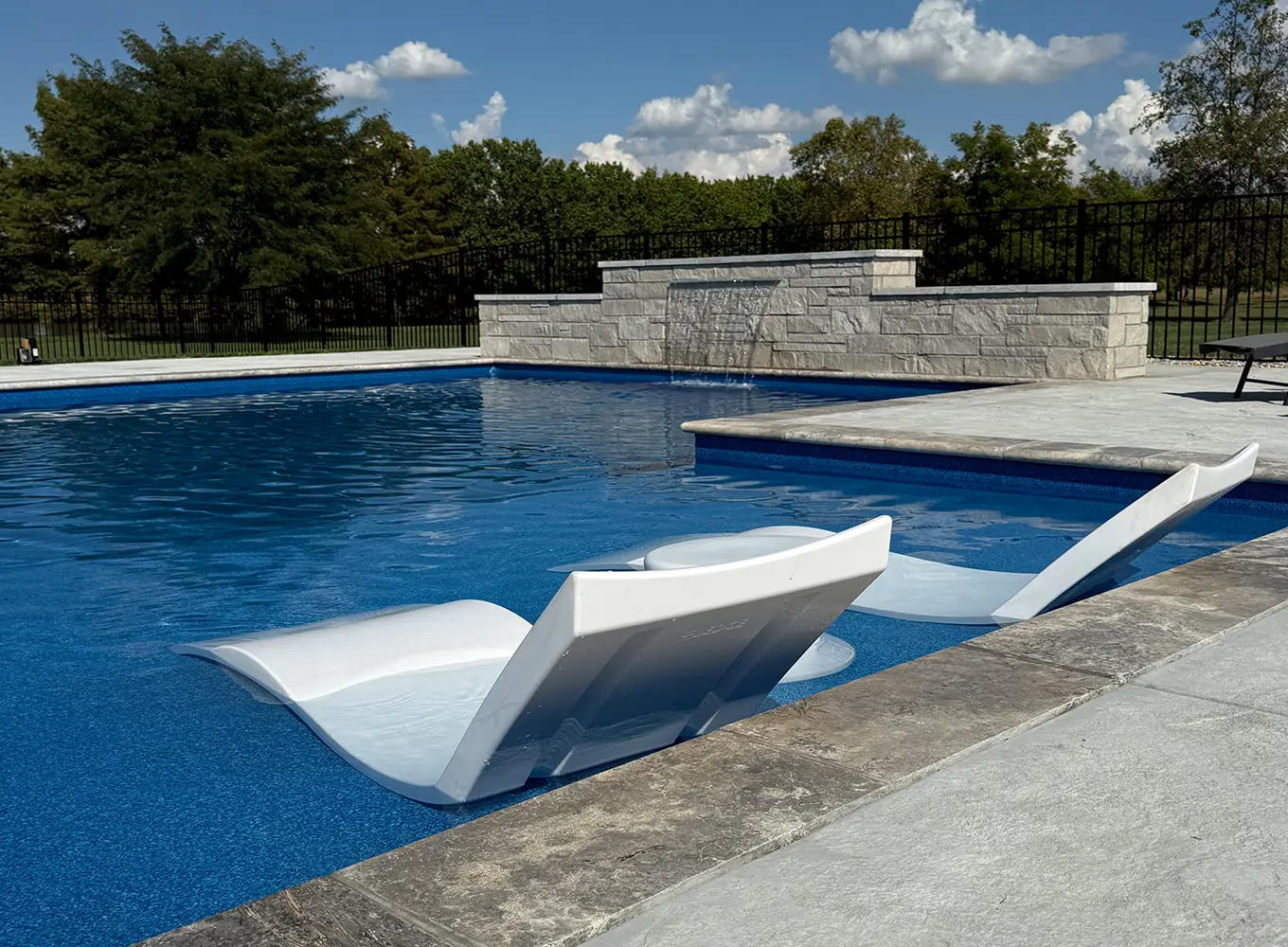 pool tanning ledges and baja shelves in Collinsville IL