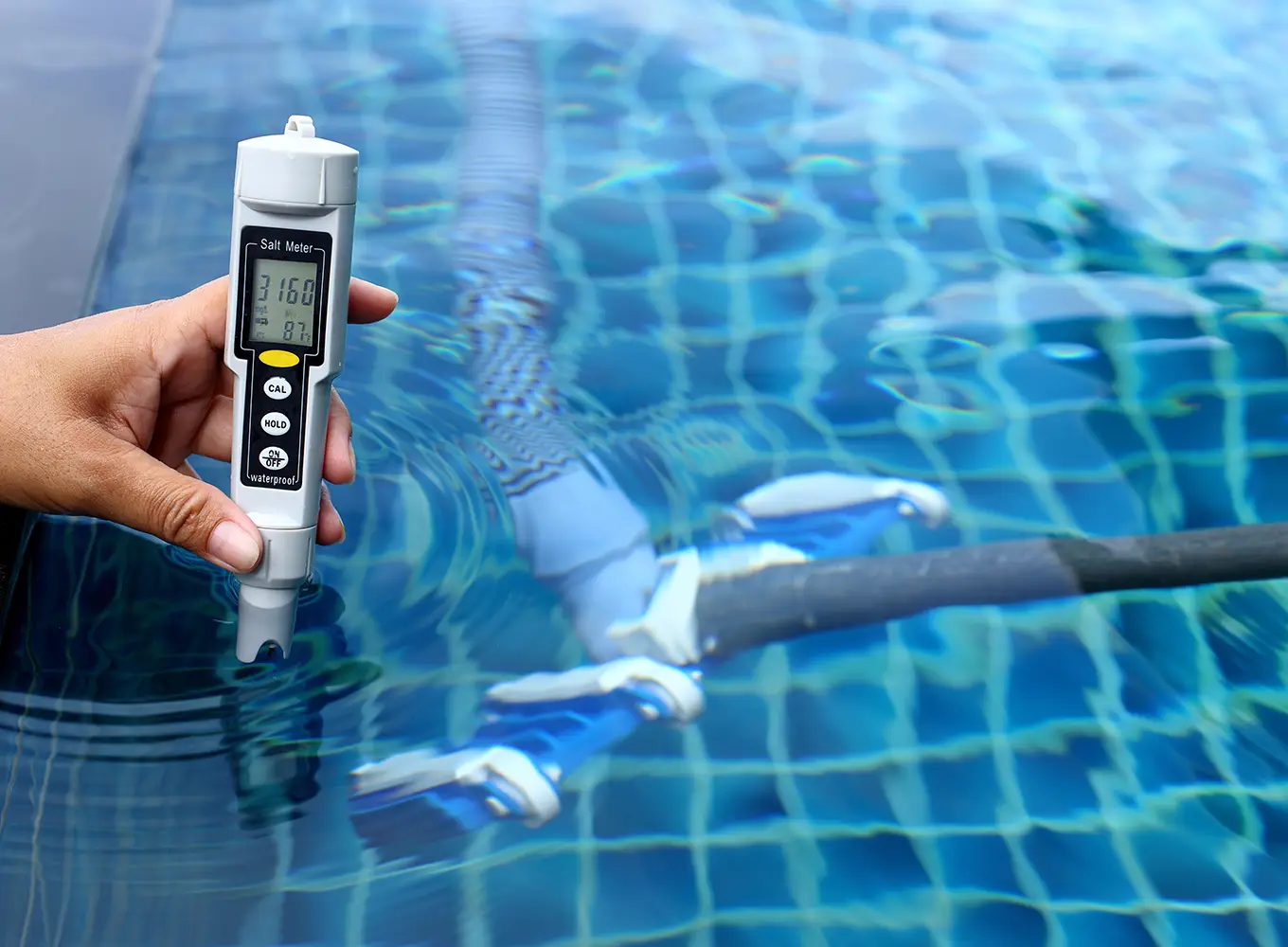 testing level of salt in saltwater pool services in collinsville il
