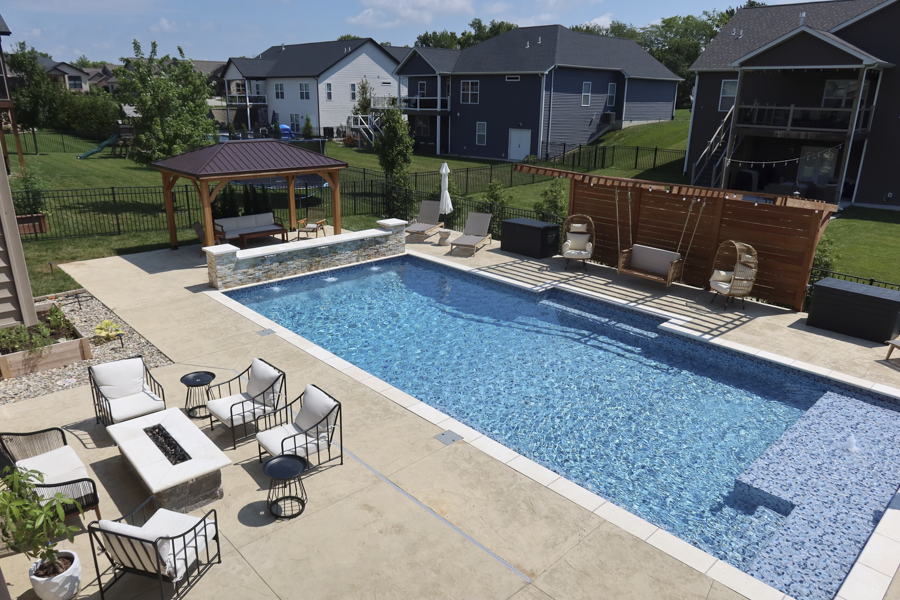 pool installation by Icon Outdoors - gallery image - collinsville il