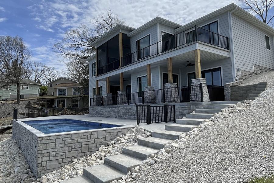 pool installation by Icon Outdoors - gallery image - collinsville il