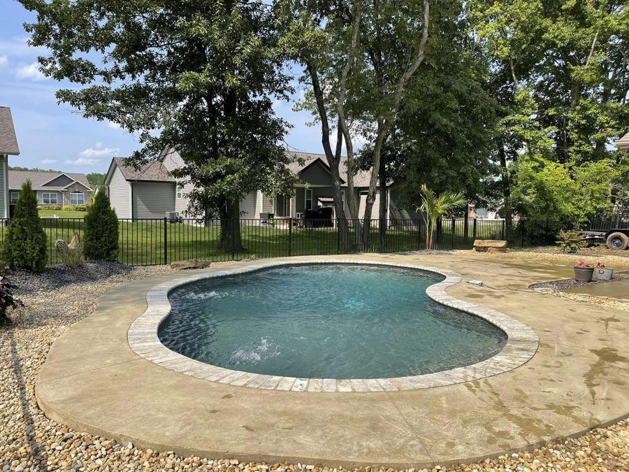 pool installation by Icon Outdoors - gallery image - collinsville il