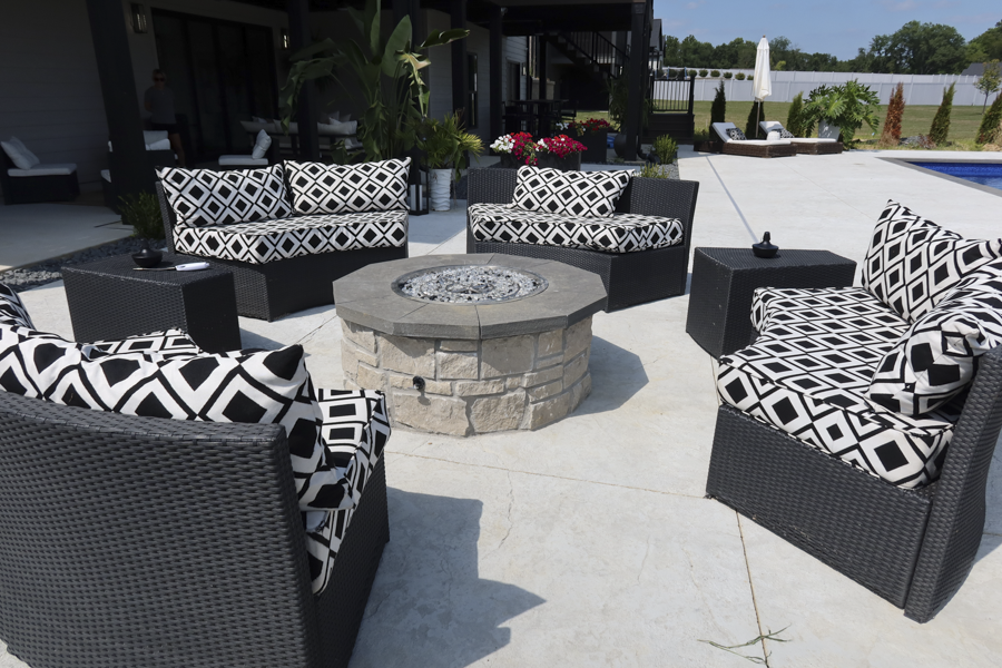 patio and fire pit installation by Icon Outdoors - gallery image - collinsville il