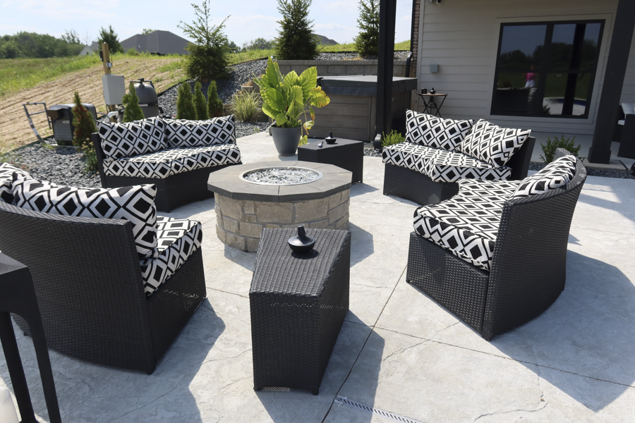 patio and firepit installation by Icon Outdoors - gallery image - collinsville il