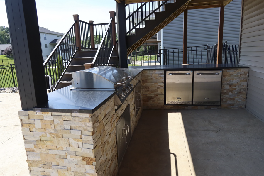 outdoor kitchen installation by Icon Outdoors - gallery image - collinsville il
