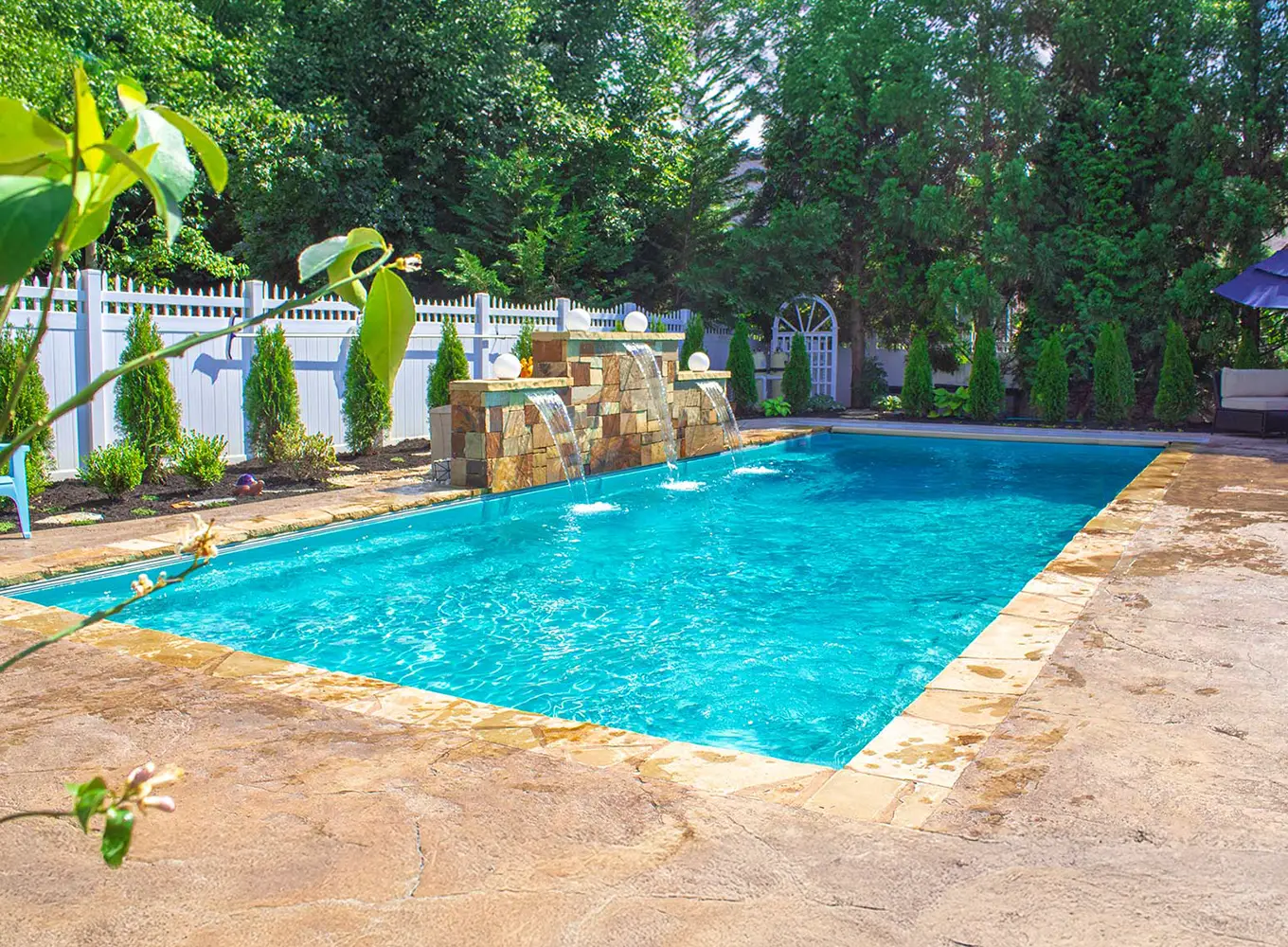 Fiberglass Pool Design by Imagine Pools installed by Imagine Pools in Collinsville IL