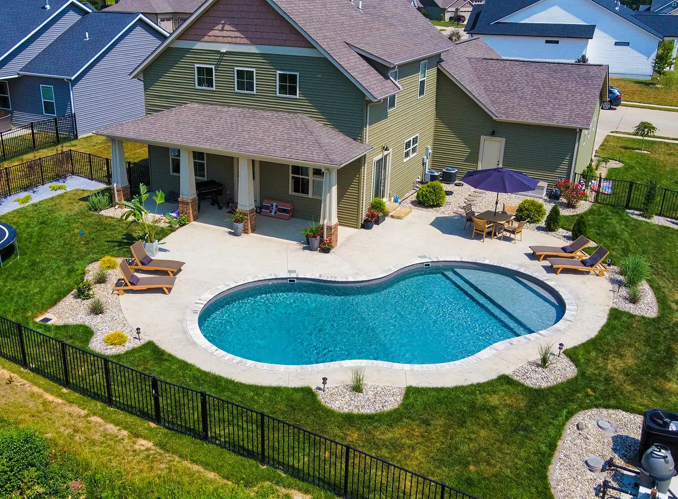 custom swimming pool design solutions in Collinsville IL