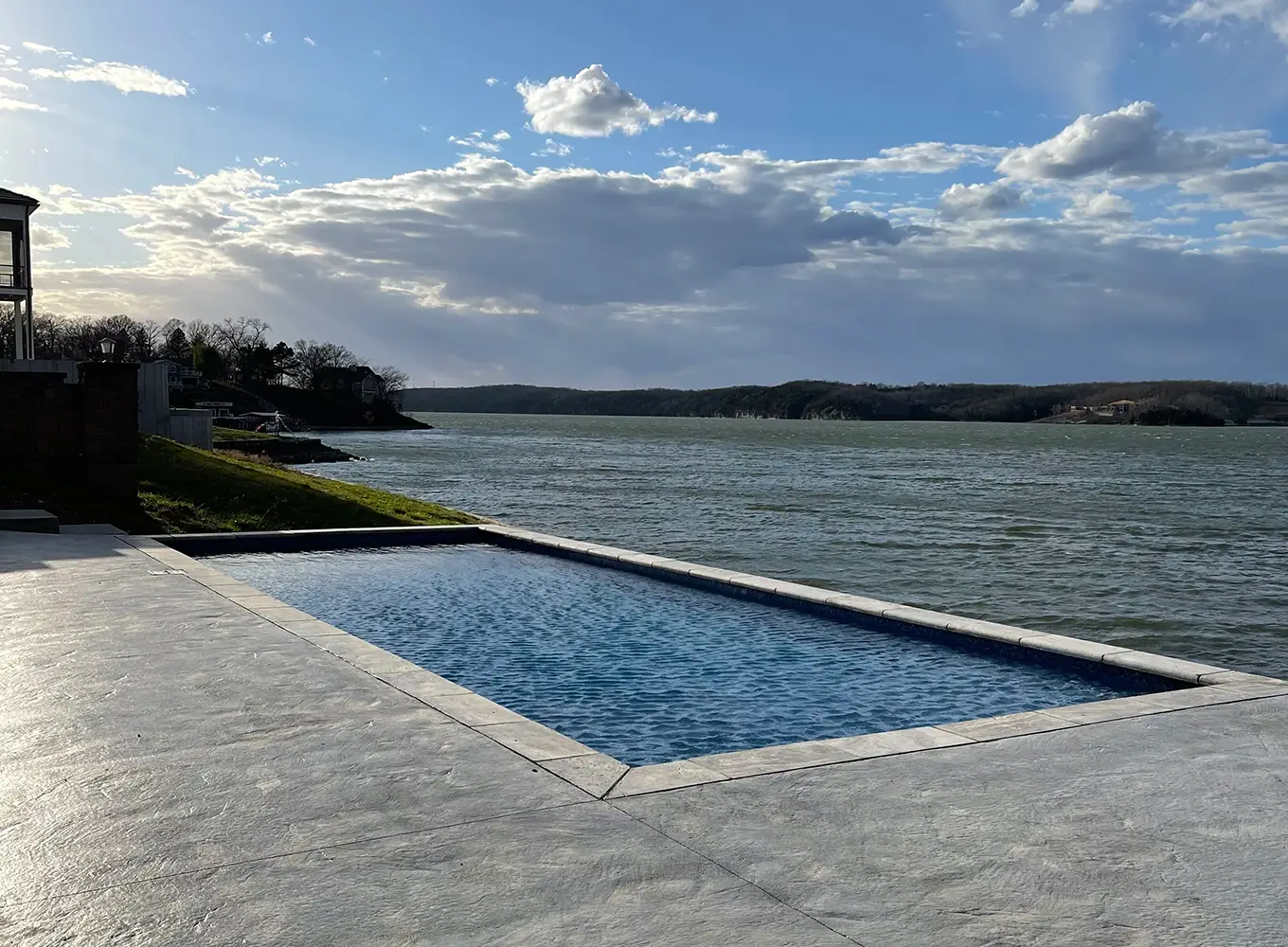 concrete pool installation in collinsville il